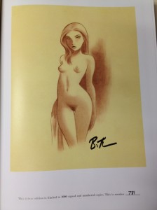 Bruce Timm Naughty and Nice signature plate