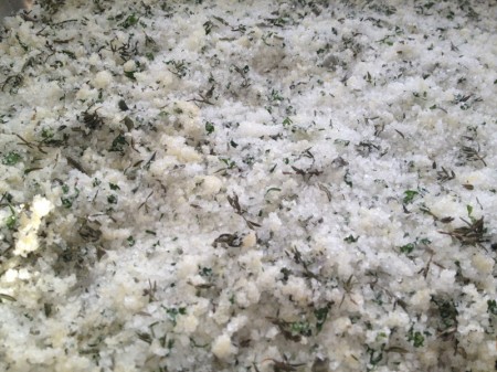 Herb and Garlic Sea Salt closeup