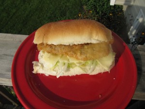 Schnitzel sandwich